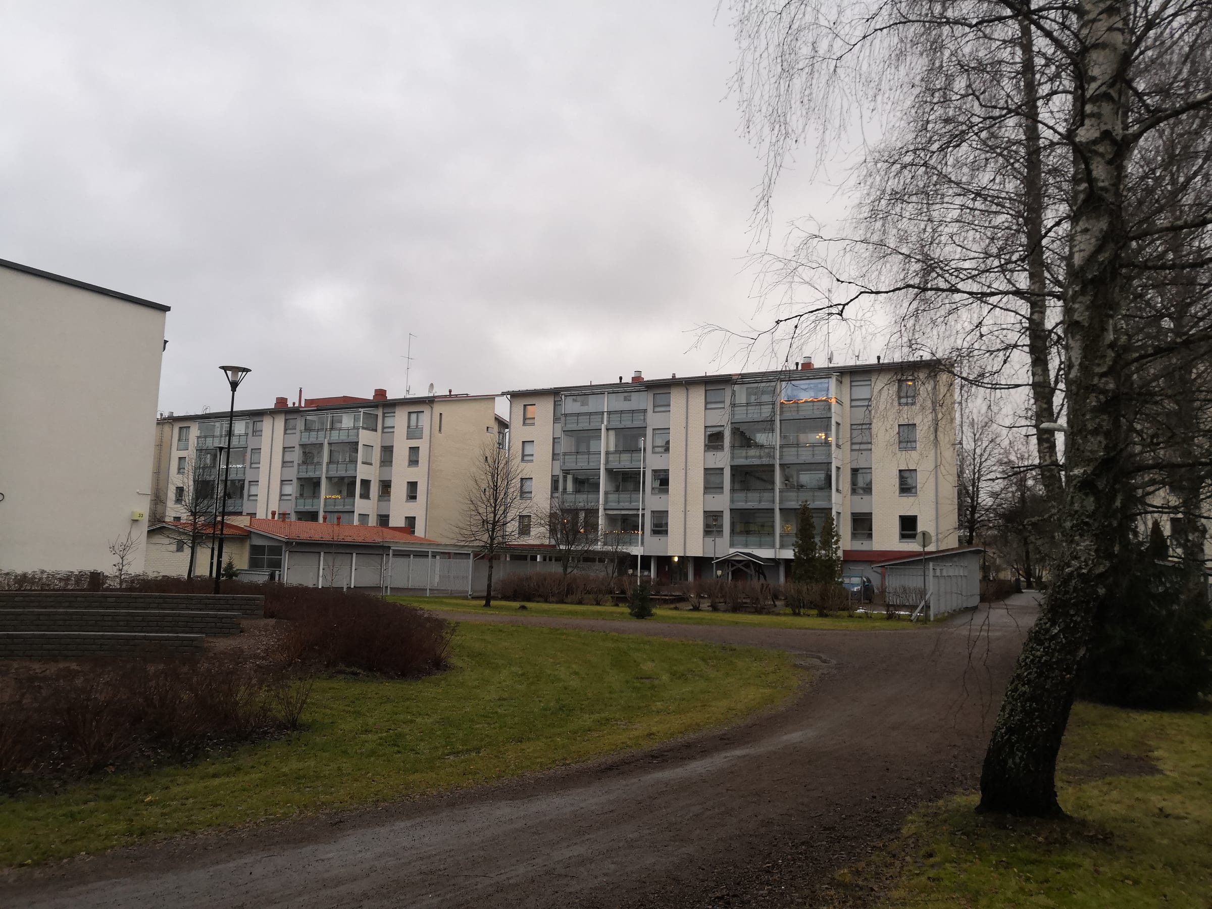 Asuinkerrostaloja Kalevankadun varrella Kouvolassa